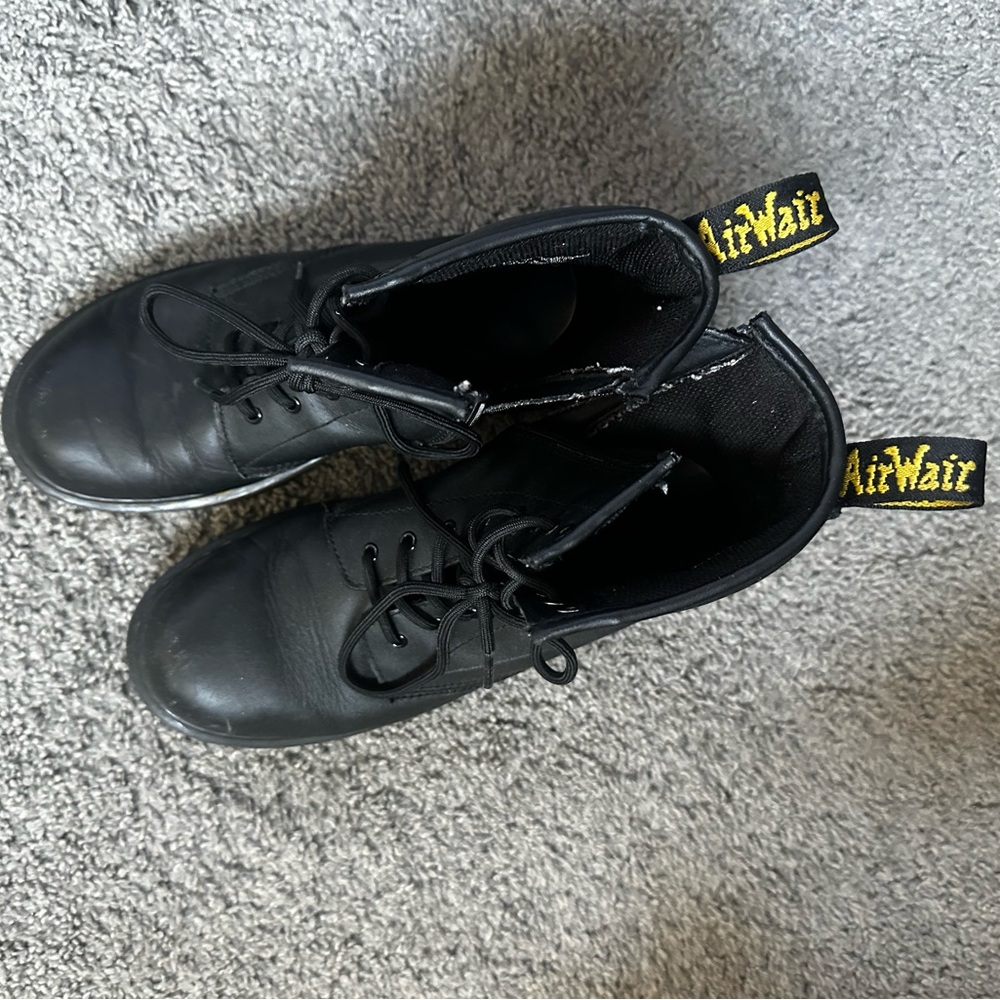 Dr. Martens Black Leather Lace-Up Boots